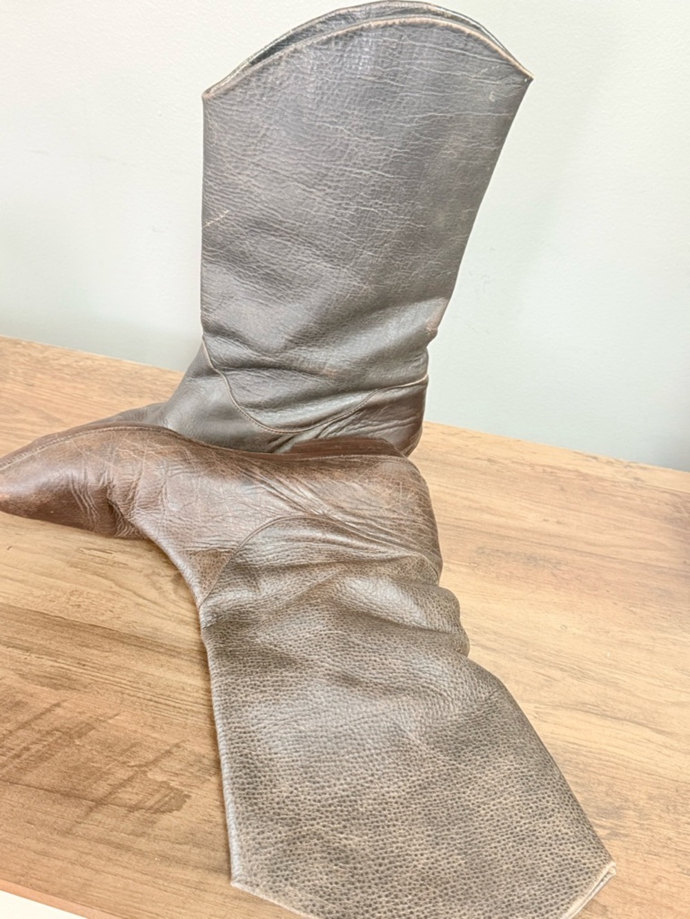 Vintage Leather Boot Women’s Style Cowboy Made In Italy Size 8 B - Picture 4 of 8